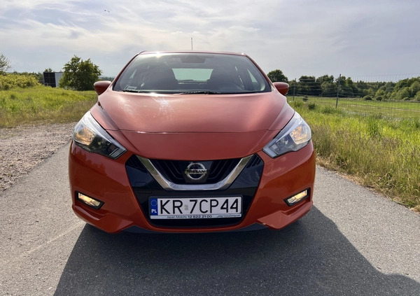 Nissan Micra cena 44500 przebieg: 77000, rok produkcji 2017 z Kraków małe 781